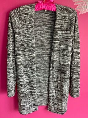 Charlotte Russe Marled Open-Front Cardigan